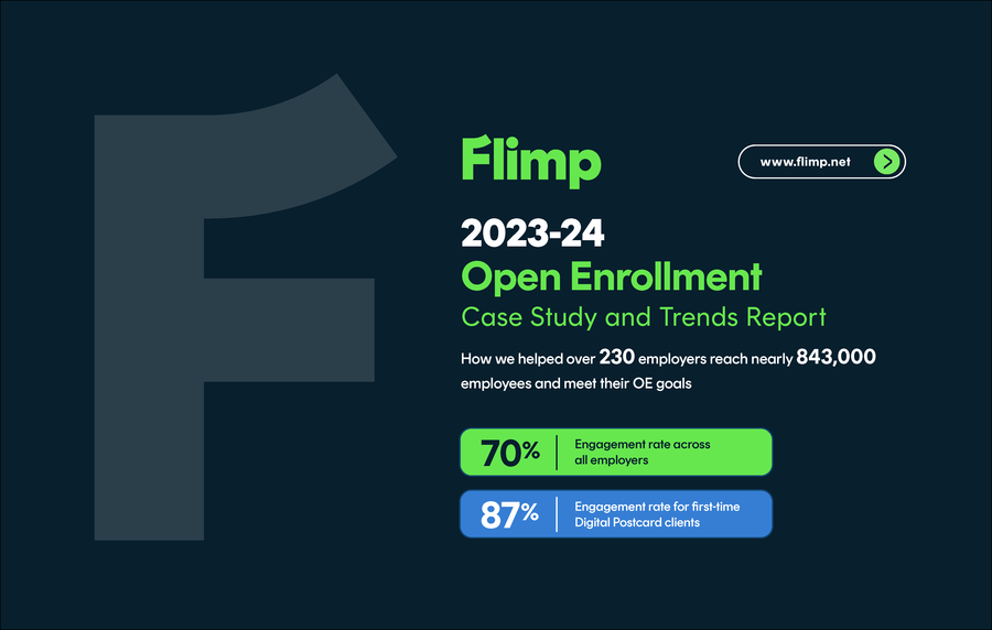 Flimp's Open Enrollment Report Reveals 70% Average Engagement Across Industries